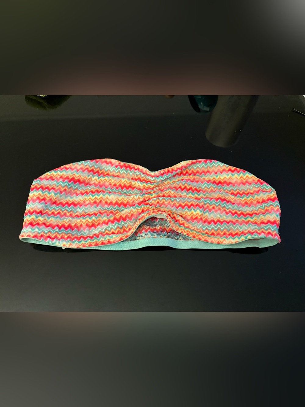 PINK Victoria's Secret Multicolor Zigzag Bandeau Top